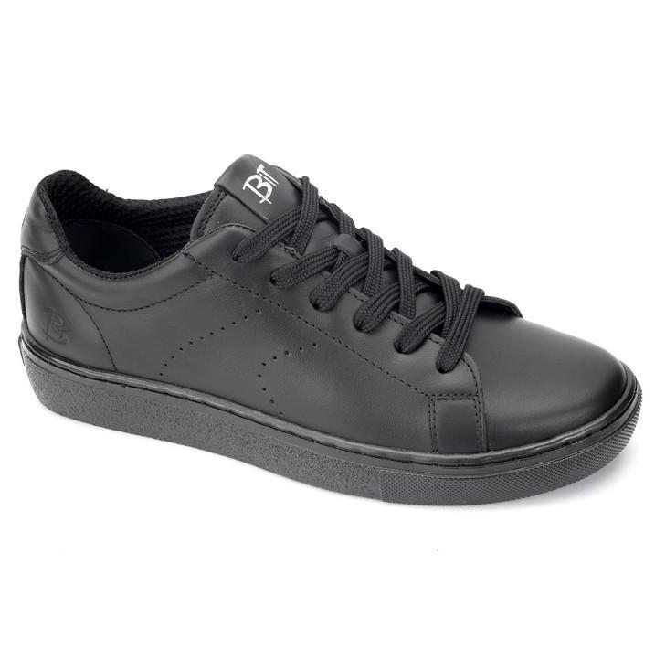 Кеды жен. 950-black кожа-текстиль черный